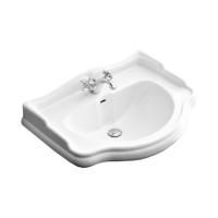 KERASAN Retro 69, раковина 69*52см без отверстия под смеситель, цвет: белый