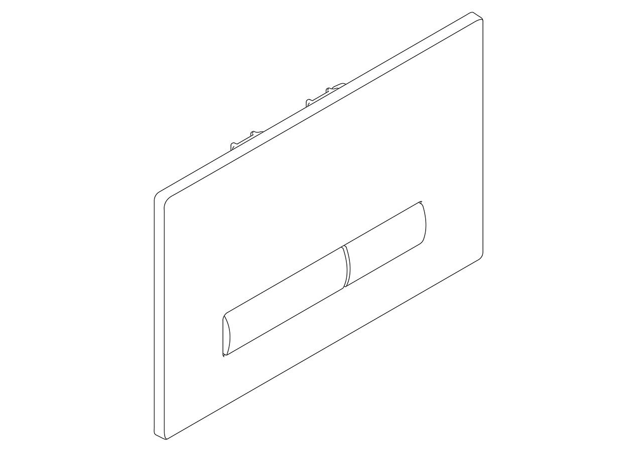 Кнопка смыва BelBagno GENOVA, цвет-черный матовый Tocco Morbido