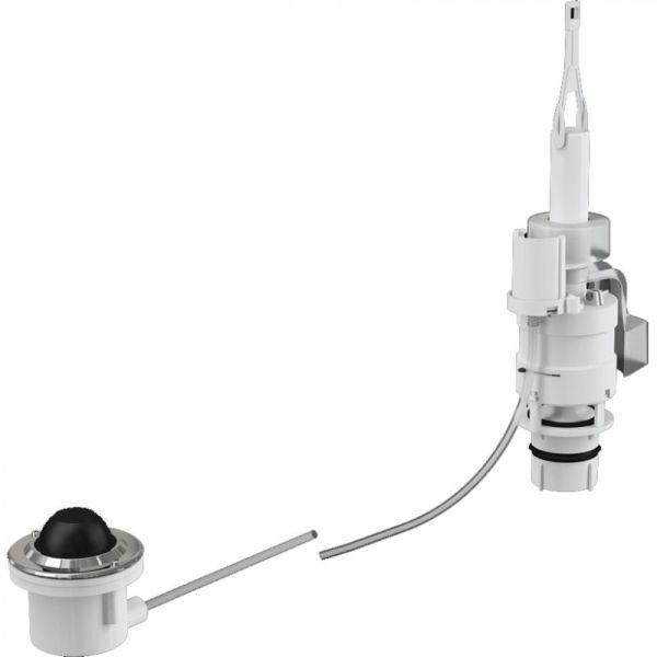 Клавиша смыва Alcaplast MPO12 пневматическая Хром Белая