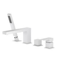 Смеситель для ванны с душем, врезной Timo Selene 2130/16Y белый матовый