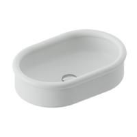 Artceram BRERA Раковина накладная 60х40 h 15, без отв под смеситель, цвет белый матовый