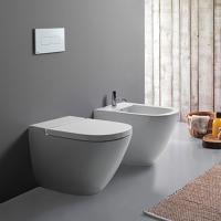 GLOBO Stockholm Биде напольное пристенное 58*37*h42см, с 1 отв. под смеситель, с креплением, цвет белый