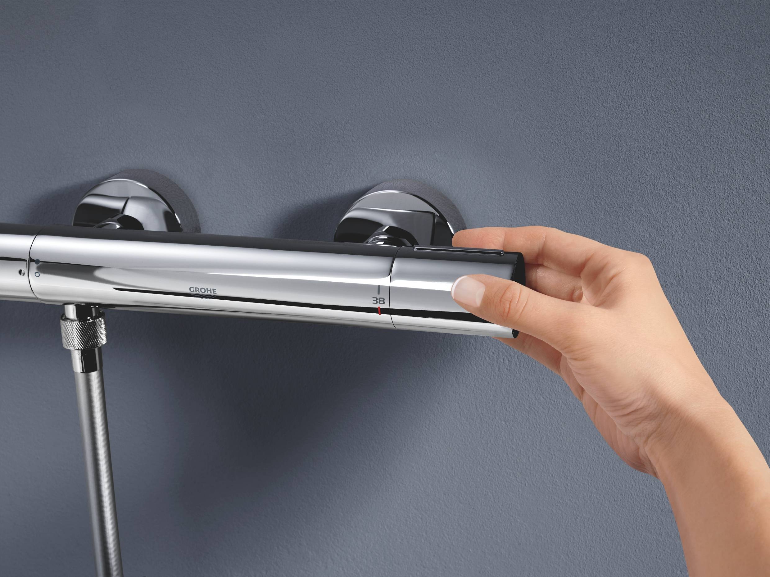 Термостат для душа внешнего монтажа GROHE Precision Get, хром (34773000) Термостат для душа внешнего монтажа GROHE Precision Get, хром (34773000)