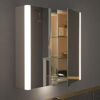 BURGBAD LAVO 2.0 Зеркальный шкаф 720х160х655 мм., 2 двери, с LED подсветкой 2800К-6000К, с розеткой и выключателем, ручки черные, цвет Basaltgrau Matt BURGBAD LAVO 2.0 Зеркальный шкаф 720х160х655 мм., 2 двери, с LED подсветкой 2800К-6000К, с розеткой и выключателем, ручки черные, цвет Basaltgrau Matt