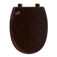 SIMAS Arcade Сиденье для унитаза, цвет орех/бронза, (микролифт)