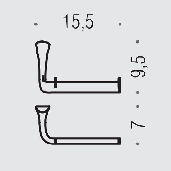 Colombo Land Держатель для бумаги, цвет: хром Colombo Land Держатель для бумаги, цвет: хром
