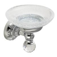 CRISTALIA Mыльница настенная, стекло/хром/SWAROVSKI