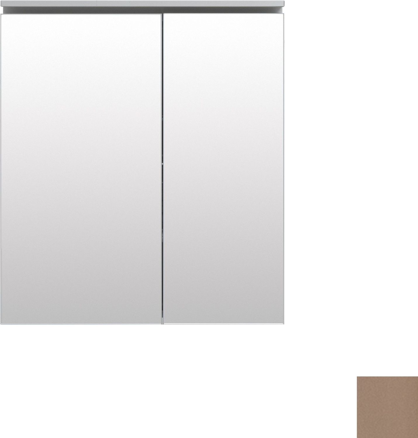 Зеркальный шкаф De Aqua Алюминиум 70 медь