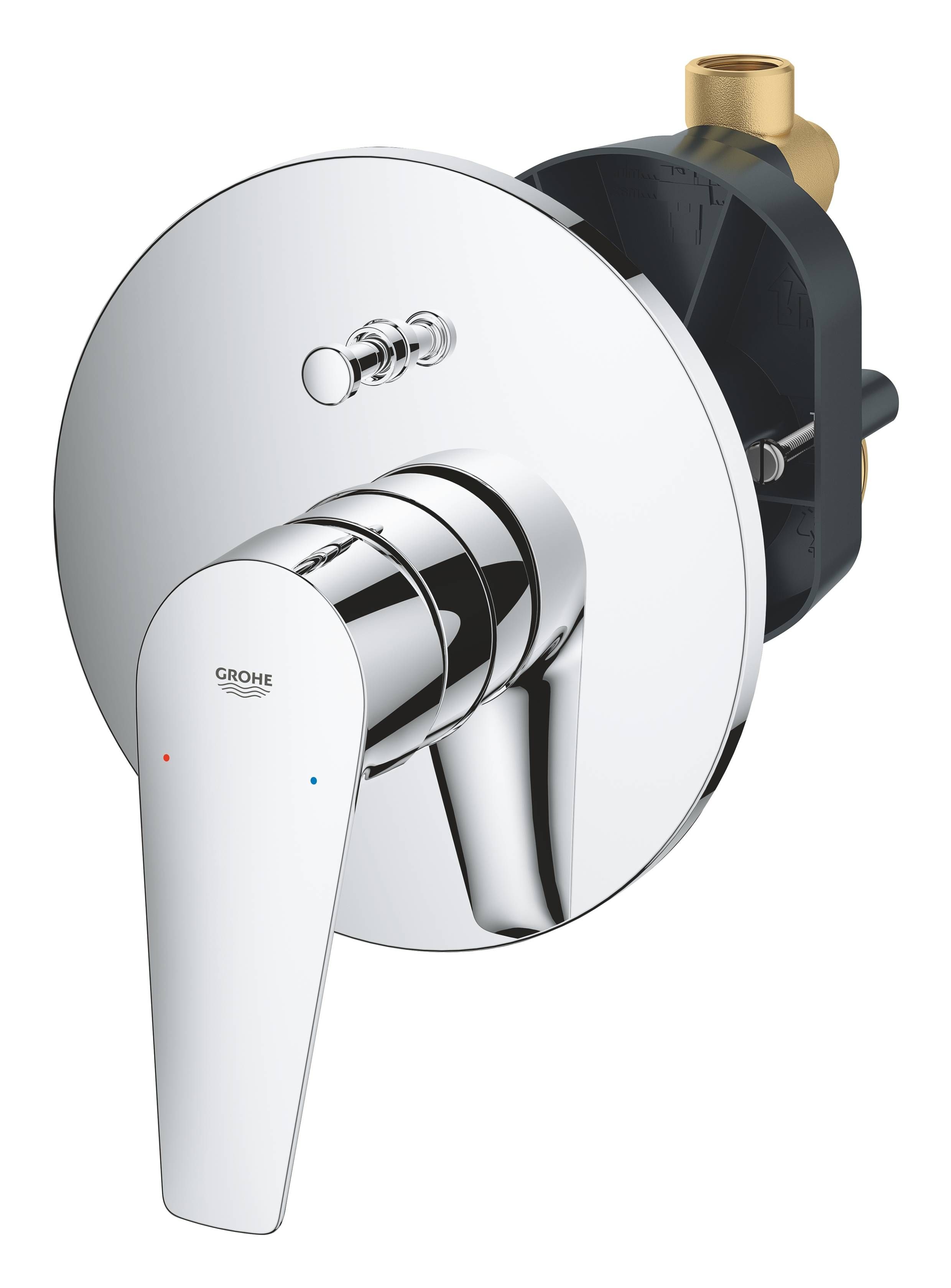 Смеситель для ванны GROHE BauEdge однорычажный, хром (29079001) Смеситель для ванны GROHE BauEdge однорычажный, хром (29079001)