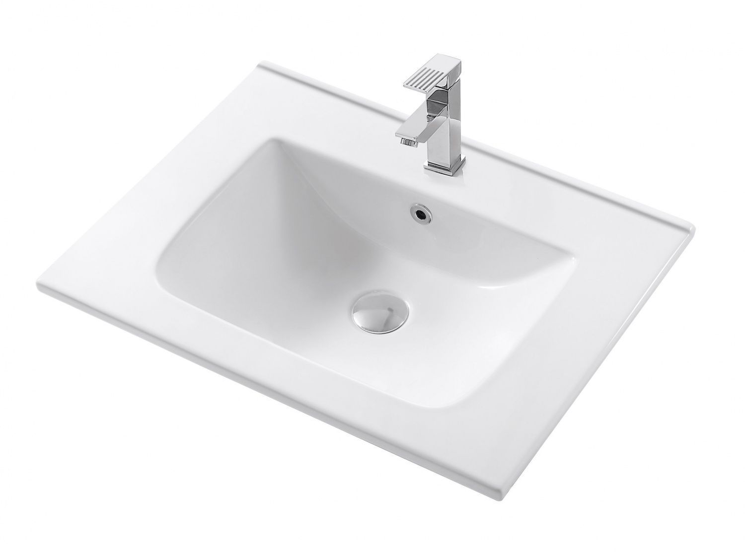 PLATINO База под раковину подвесная с двумя выкатными ящиками, Белый матовый AM-Platino-600-2C-SO-BM-Cer