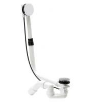 Слив-перелив, Bette, для ванны, полуавтоматический, длина троса, мм-725, диаметр слива, мм-52, накладки-есть, цвет-хром