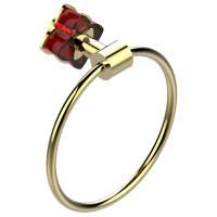 THG PETALE DE CRISTAL ROUGE Полотенцедержатель-кольцо, цвет полированное золото THG PETALE DE CRISTAL ROUGE Полотенцедержатель-кольцо, цвет полированное золото