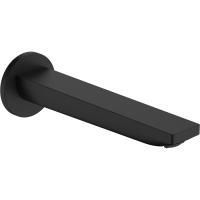 Излив, Hansgrohe, Rebris E, настенный, вынос излива, мм-200, стандарт подводки-1/2", цвет-черный матовый Излив, Hansgrohe, Rebris E, настенный, вынос излива, мм-200, стандарт подводки-1/2", цвет-черный матовый
