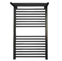 Электрический полотенцесушитель Ника Modern ЛМ 3 100x50 масляный с полкой Черный матовый 20 перекладин