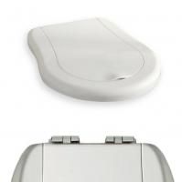 KERASAN Retro Сиденье NEW для унитаза цвет белый/хром (микролифт)