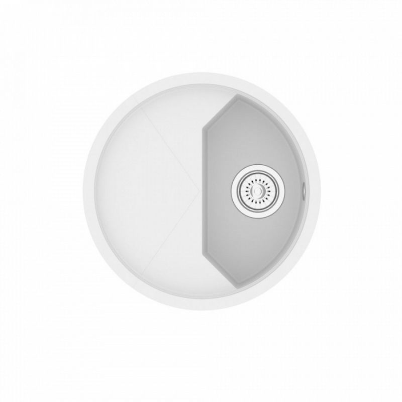 Кухонная мойка KitKraken Stream White 51 Белая Кухонная мойка KitKraken Stream White 51 Белая
