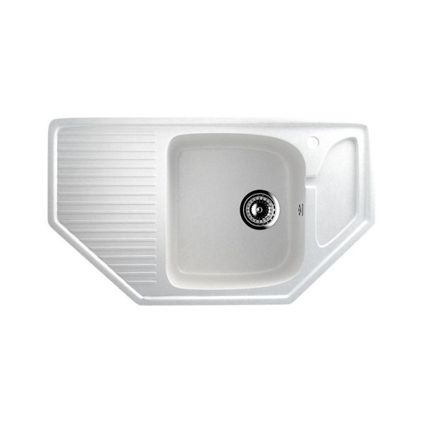 Кухонная мойка Ulgran U-109-341, ультра-белый