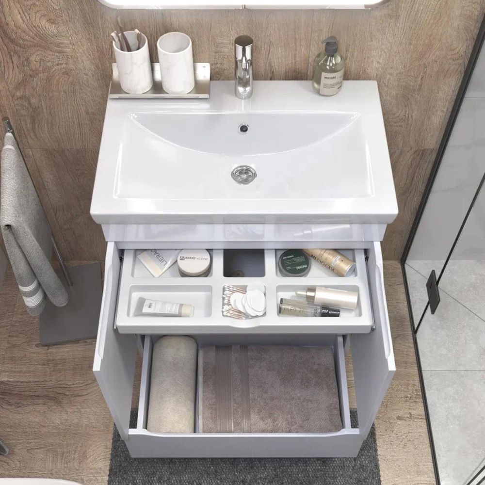 Тумба с раковиной напольная VIGO Grani 285, 70 см, артикул 285-com