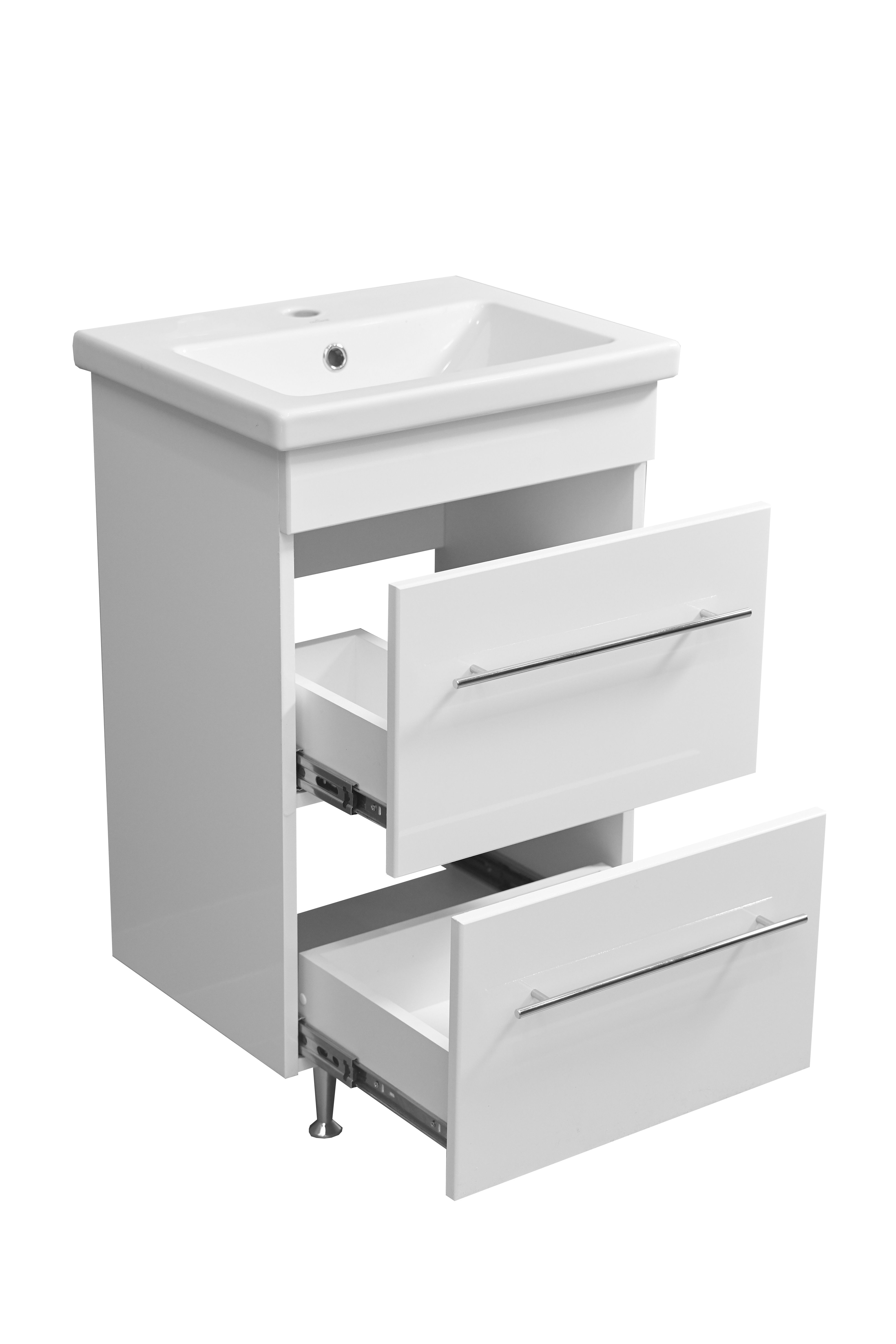 Тумба напольная "Ванесса 50", 2 ящ., Сомо 50