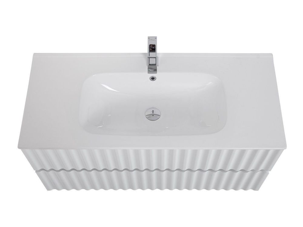 ELEGANT База под раковину подвесная с двумя выкатными ящиками, с LED подсветкой ручек. Белый глянец, 970x469x550 AM-ELEGANT-1000-2C-SO-BL-LED-P, артикул AM-ELEGANT-1000-2C-SO-BL-LED-P