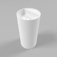 Умывальник WHITECROSS Pantheon D=43 (белый мат) иск. камень