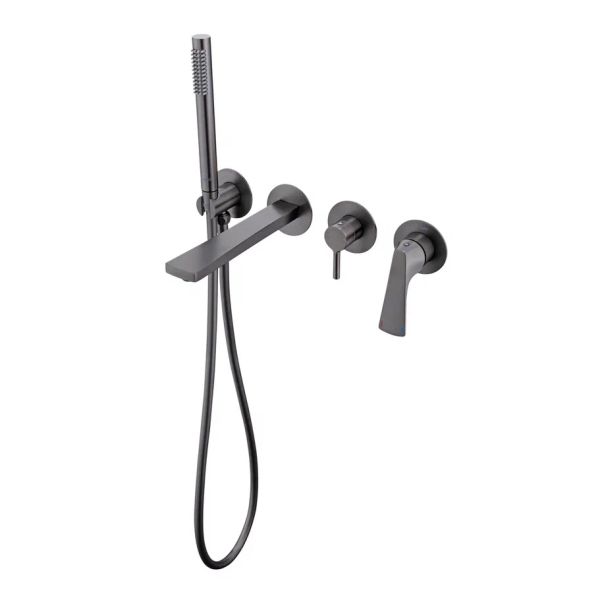 Смеситель для ванны встраиваемый Raglo R07.32.09, графит