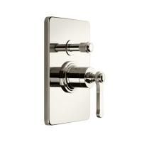 GESSI VENTI20 Смеситель встраиваемый, однорычажный, с переключателем на 2 положения, внешняя часть, цвет Nickel PVD GESSI VENTI20 Смеситель встраиваемый, однорычажный, с переключателем на 2 положения, внешняя часть, цвет Nickel PVD