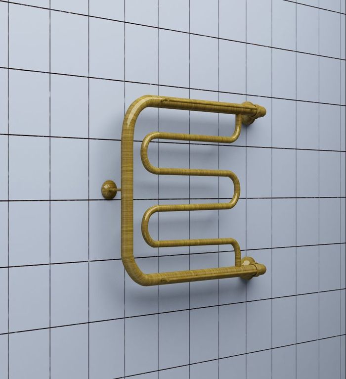 Водяной полотенцесушитель Ника Econ ПМ1 50x70 с полкой Хром