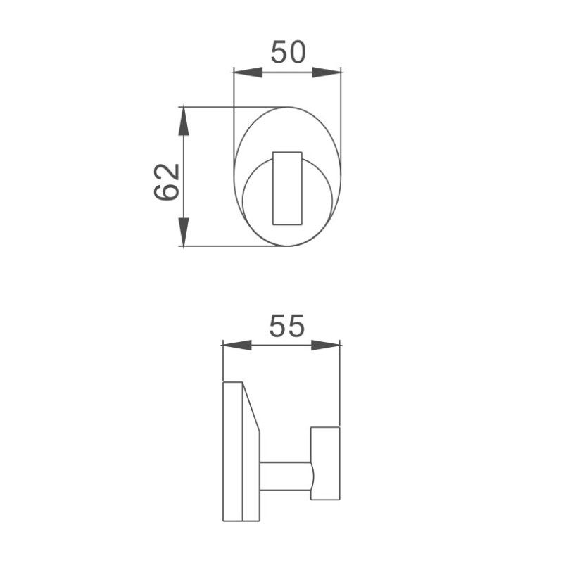 Крючок для ванной комнаты Haiba HB1605-1, хром