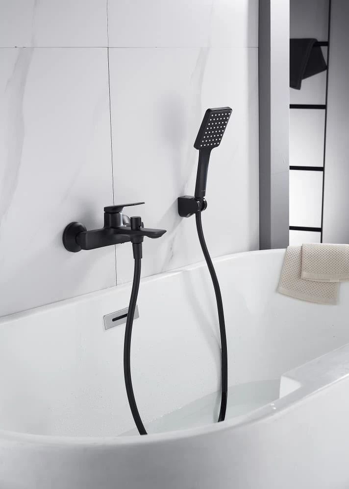 Смеситель для ванны Knotlor KN-71/BL, черный, артикул KN-71/BL