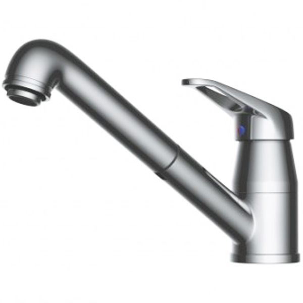 Смеситель для кухни, OMOIKIRI, Tateyama-S, тип открывания воды-однорычажный, тип регулирования воды-керамический картридж, монтаж-на раковину/столешницу, отверстия для монтажа-1, высота, мм-157, вынос излива, мм-258, тип излива-выдвижной, поворотный, вытя