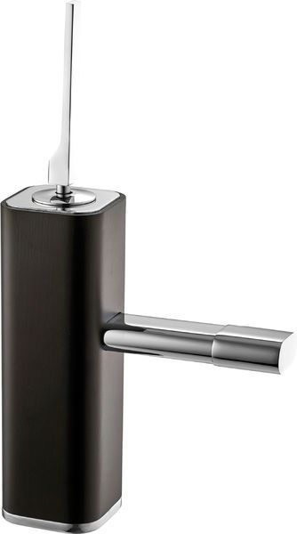 Mariner Seve, однорычажный смеситель для раковины с донным клапаном "click clack", цвет венге