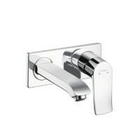 Смеситель для раковины, Hansgrohe, Metris, тип открывания воды-однорычажный, тип регулирования воды-керамический узел смешивания, тип установки-встраиваемый, вынос излива, мм-165, внутренняя часть-необходимо заказать, цвет-хром Смеситель для раковины, Hansgrohe, Metris, тип открывания воды-однорычажный, тип регулирования воды-керамический узел смешивания, тип установки-встраиваемый, вынос излива, мм-165, внутренняя часть-необходимо заказать, цвет-хром