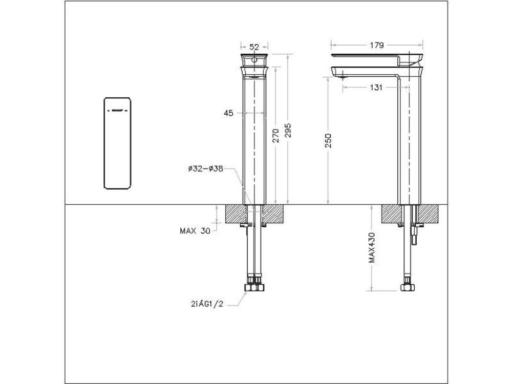 Смеситель для раковины Bravat Phillis F156101C-A-ENG, хром