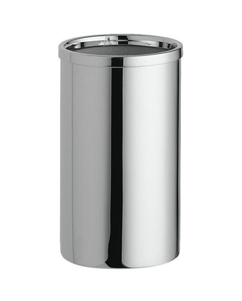 Surya Metall, круглый металлический стакан для ватных палочек 5х5хh8,5 см, цвет золото