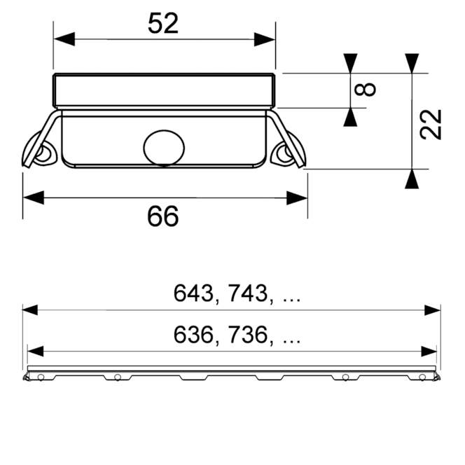Стеклянная панель TECEdrainline, 1200 мм, зеленая