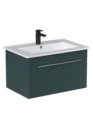 Тумба подвесная Velvex Posse 75 верде под раковину 4640021062210 (Оскар) (tp.POS.OSK.75.1Y верде/дуб золотой)