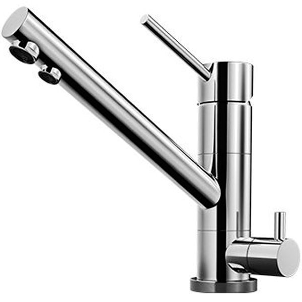 Смеситель для кухни, OMOIKIRI, Tonami, тип открывания воды-однорычажный, тип регулирования воды-керамический картридж, монтаж-на раковину/столешницу, отверстия для монтажа-1, высота, мм-211, вынос излива, мм-184, тип излива-поворотный, тип подводки-гибкая