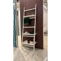 Полотенцедержатель, KNIEF, лестница, ширина, мм-600, глубина, мм-360, высота, мм-1800, тип установки-напольный/пристенный, материал-K-Stone, цвет-белый матовый