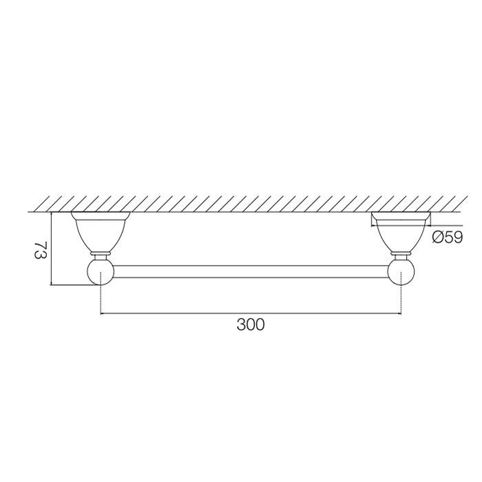 Fima Carlo Frattini Accessori Полотенцедержатель 30см., подвесной, цвет: золото Fima Carlo Frattini Accessori Полотенцедержатель 30см., подвесной, цвет: золото
