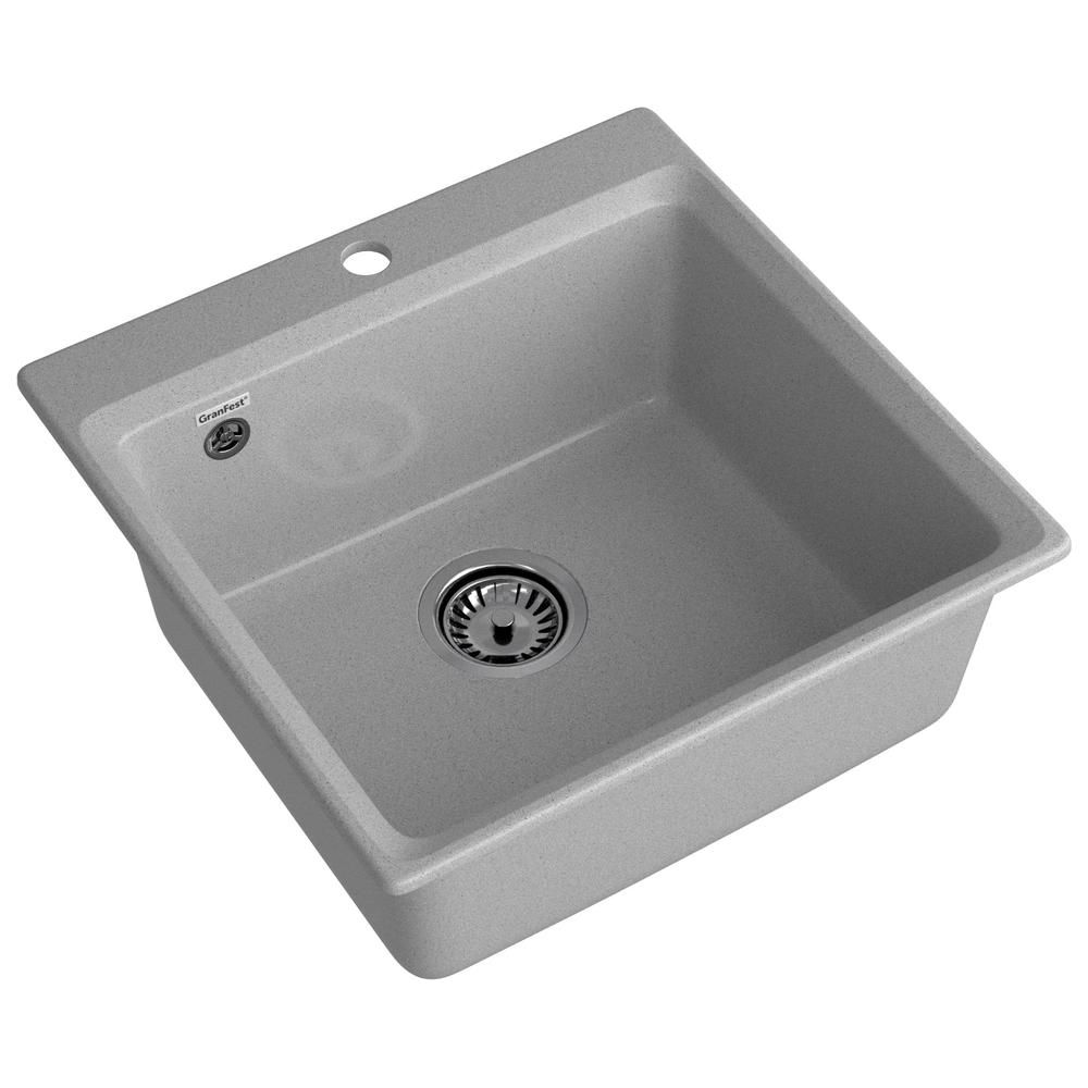 Кухонная мойка GranFest LEVEL 510, серый, артикул LV-510 серый