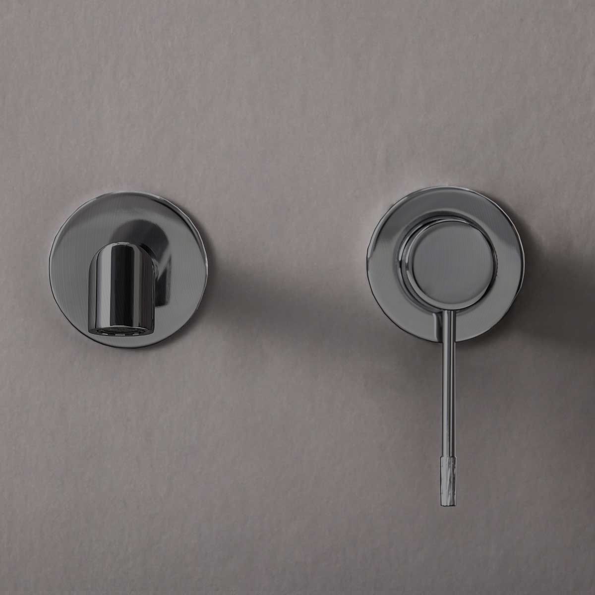 смесители для раковины Vincea Смеситель для раковины Desire VBFW-1D1GM встраиваемый однорычажный, вороненая сталь,