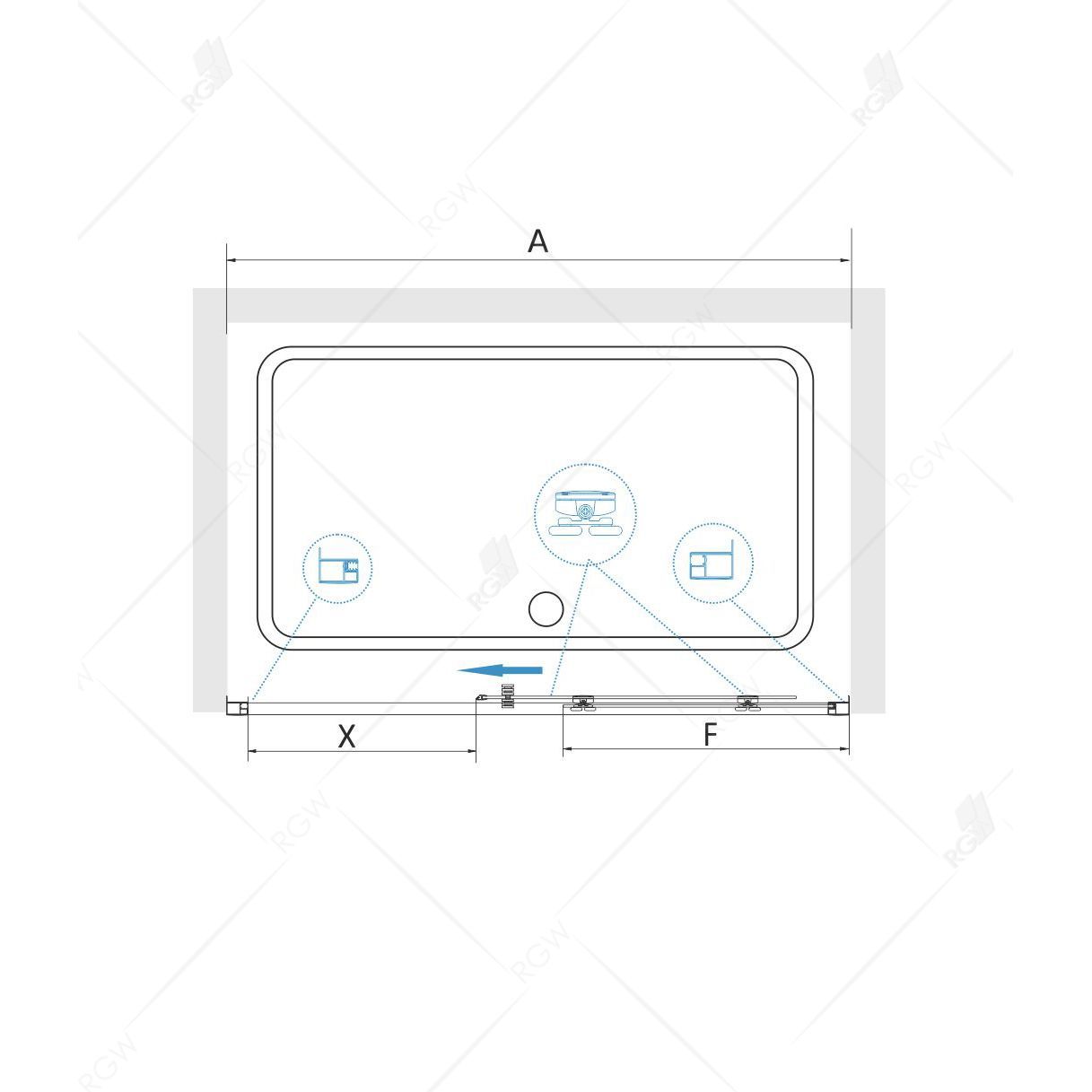 Душевая дверь RGW CL-14 (1500, Прозрачное) Душевая дверь RGW CL-14 (1500, Прозрачное)