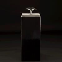 Laufen Kartell Свободност раковина 375х435х900мм без перелива, с 1 отв. под смеситель, цвет: черный глянцевый