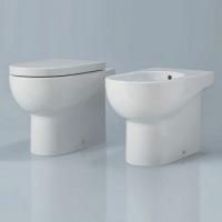 AZZURRA NUVOLA Биде напольное 46х35см c 1 отв. под смеситель, цвет белый, с креплением VFV