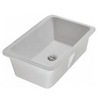 GLOBO Lavabi d'arr Встроенная под столешницу раковина с переливом CORTONA, 60х40хh19см, без отв-я под смеситель, крепеж в комплекте, цвет белый