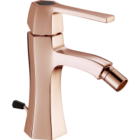 Смеситель для биде, Cisal, Chérie, тип открывания воды-однорычажный, тип регулирования воды-керамический картридж, отверстия для монтажа-1, высота, мм-160, вынос излива, мм-109, донный клапан-есть, тип подводки-гибкая, стандарт подвода воды-3/8", цвет-зол