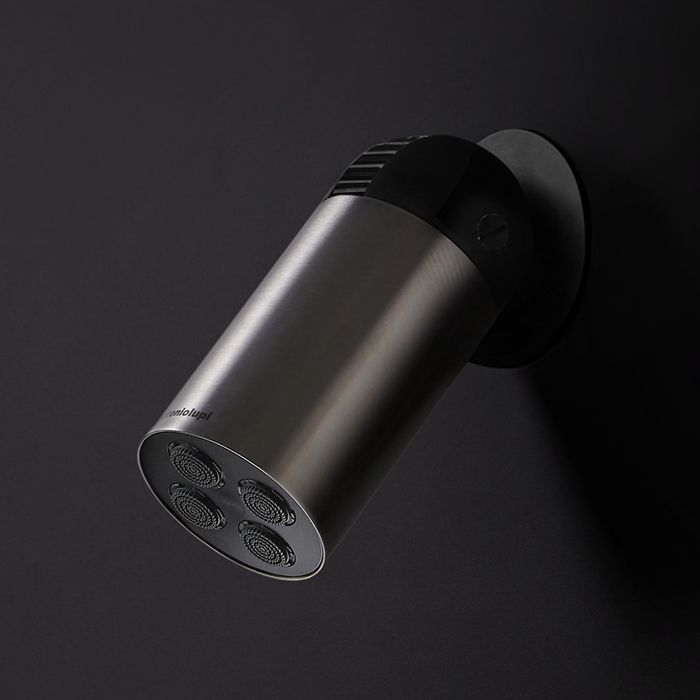 ANTONIO LUPI AZIMUT Верхний душ Ø80 мм., настенный или потолочный, поворотный, матовая нержавеющая сталь