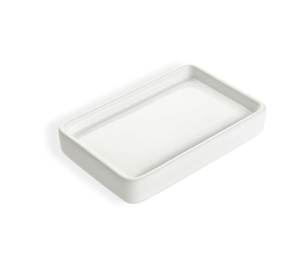 Stil Haus Living, наcтольная керамическая мыльница, цвет белая керамика