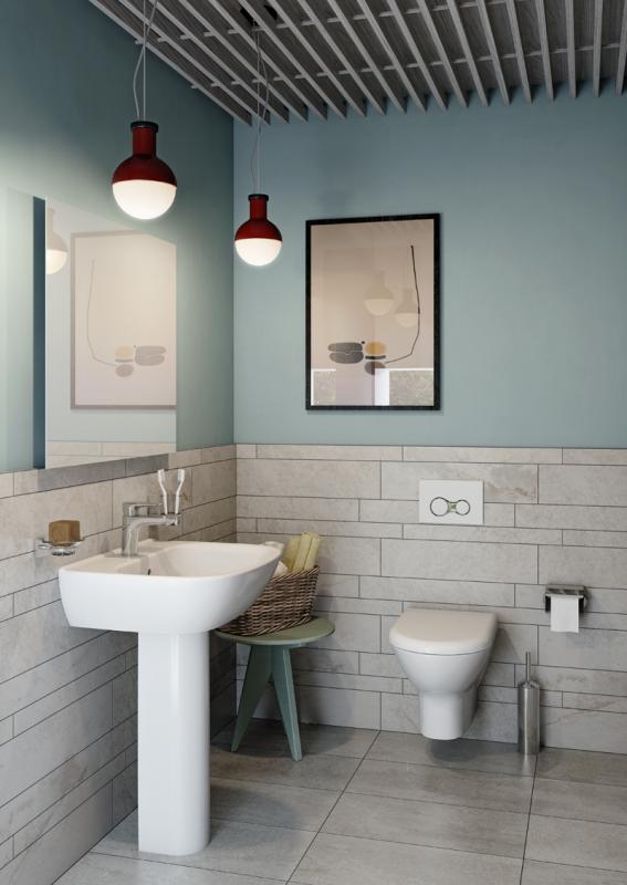 Безободковый унитаз VitrA Zentrum L-box с толстой дюропластовой крышкой микролифт